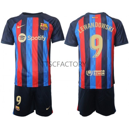 Camiseta FC Barcelona Robert Lewandowski 9 Niño Primera Equipación 2022/2023